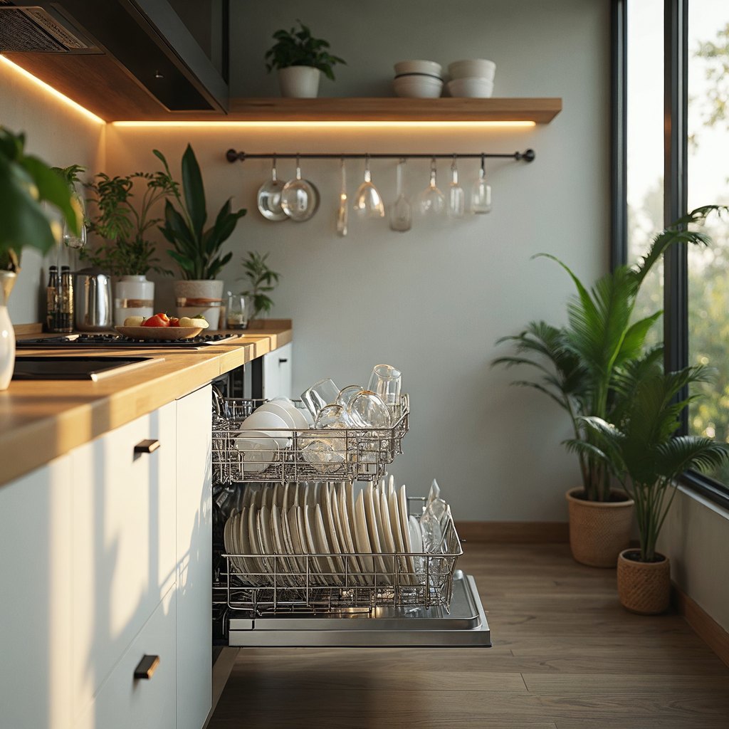 Spotless dishes and shining glasses
